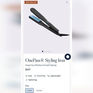 Bioionic OnePass 1" Flat Iron